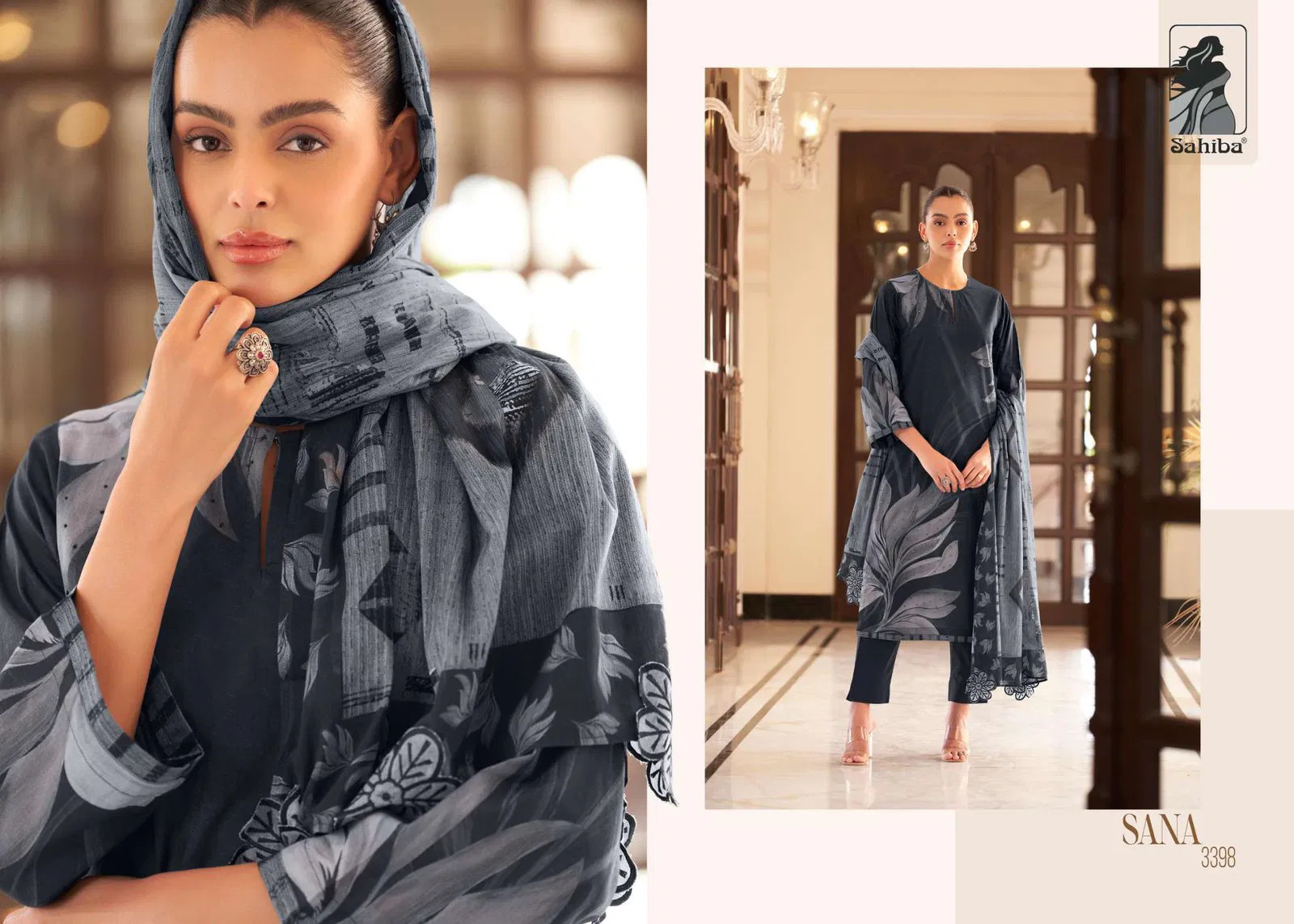 Sana By Sahiba Lawn Cotton Digital Printed Dress Material Wholesale Online